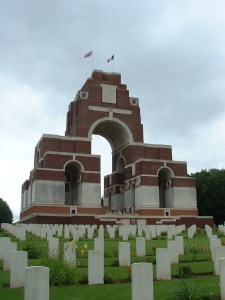 Thiepval Memorial to the Missing built by Edwin Lutyens.